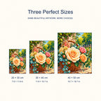 Size guide for Golden Rose Basket Diamond Painting Kit