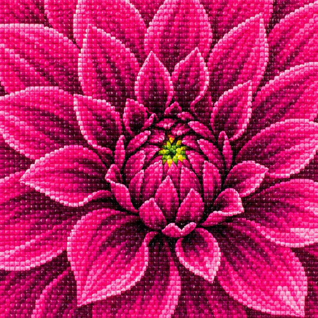 Diamond drill detail for Vibrant Garden Bloom Diamond Painting Kit