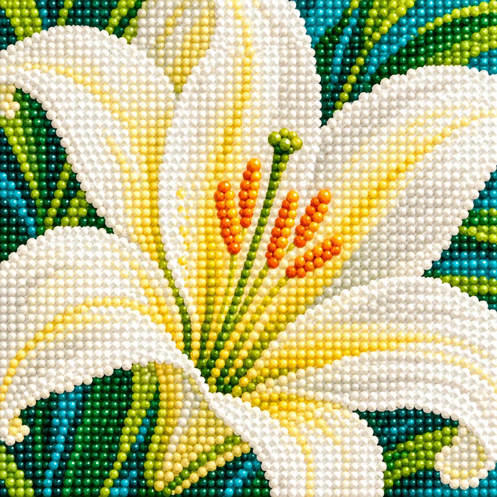 Diamond drill detail for Lily Radiance Diamond Painting Kit