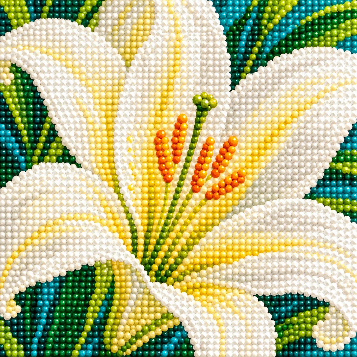 Diamond drill detail for Lily Radiance Diamond Painting Kit