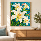 Home decor scene for Lily Radiance Diamond Painting Kit