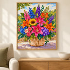 Home decor scene for Summer Garden Bouquet Diamond Painting Kit