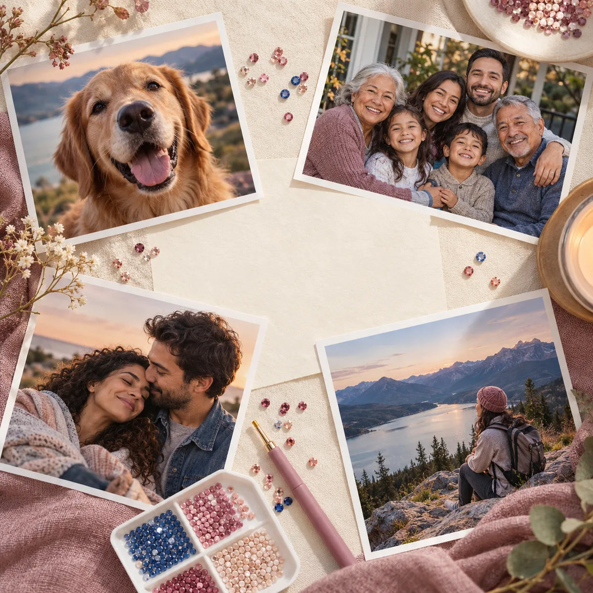 Custom Diamond Painting Kit From Your Photo
