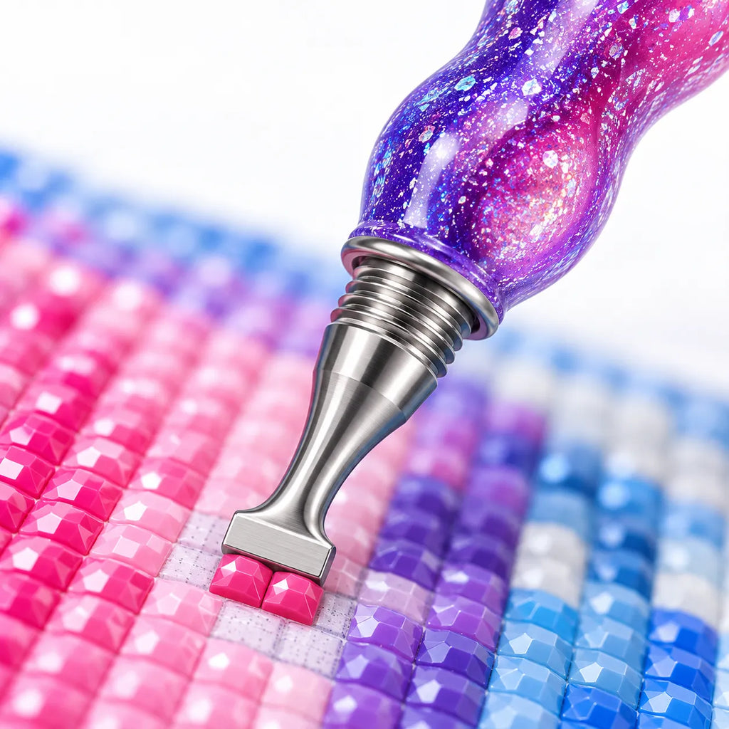 5D Stainless Steel Threaded Diamond Painting Tip – 2 Drill (5.8mm)