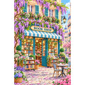 Wisteria Awning Bookshop original artwork on white background