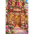 Rose Heart Window Bookshop original artwork on white background