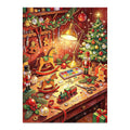 Christmas Toymaker Workbench original artwork