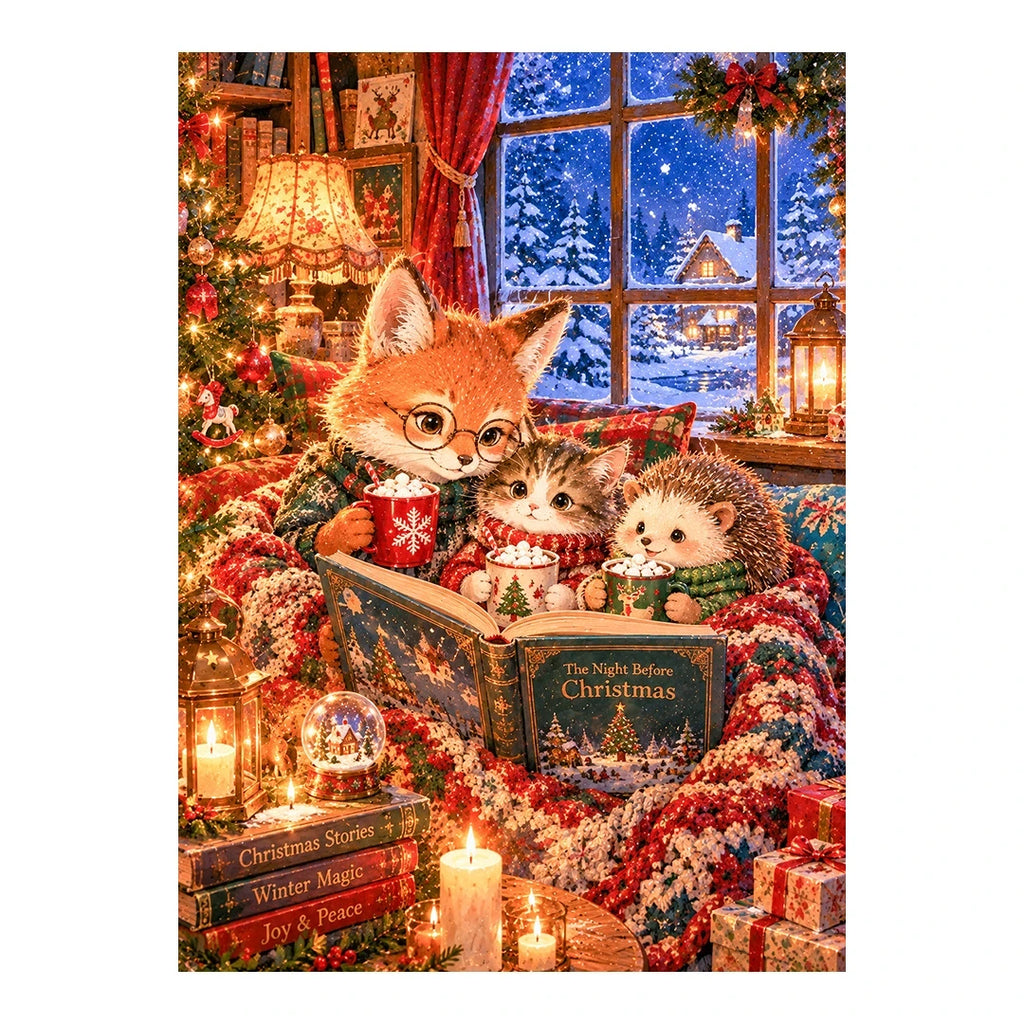 Christmas Storytime Fox and Friends original artwork