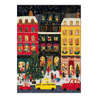 Christmas City Street Shops original artwork