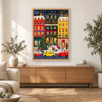 Christmas City Street Shops home decor scene