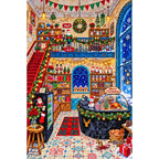 Whimsical Christmas Toy Shop Interior finished diamond painting