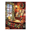 Christmas Card Writing Desk original artwork