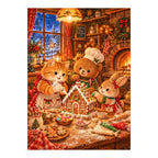 Christmas Gingerbread Baking Party original artwork