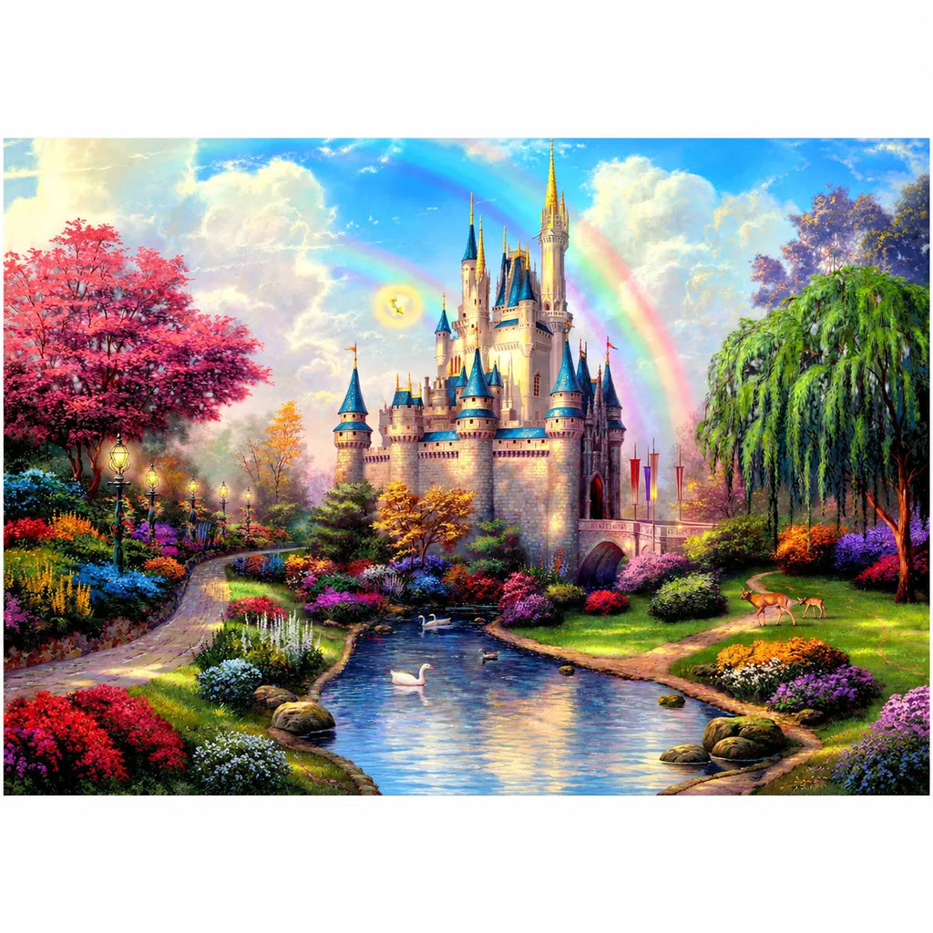 Rainbow Castle Fantasy Diamond Painting Kit