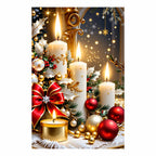 Christmas Candle Diamond Painting Kit Holiday Decor