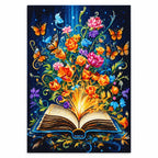 Magic Blooming Book Diamond Painting Kit Fantasy Art