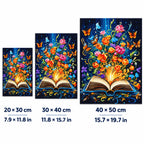 Magic Blooming Book Diamond Painting Kit Fantasy Art