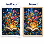 Magic Blooming Book Diamond Painting Kit Fantasy Art