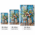 Blue Door Wildflower Diamond Painting Kit