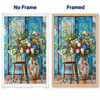 Blue Door Wildflower Diamond Painting Kit