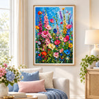 Colorful Wildflower Meadow Diamond Painting Kit