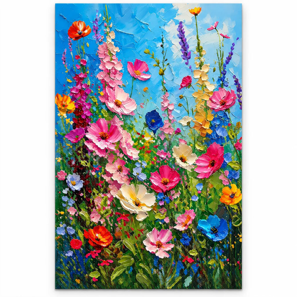 Colorful Wildflower Meadow Diamond Painting Kit