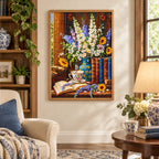 Cottage Bouquet & Books Diamond Painting Kit