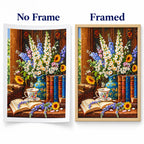 Cottage Bouquet & Books Diamond Painting Kit