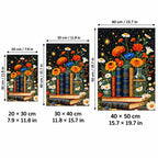 Floral Bookshelf Diamond Painting Kit