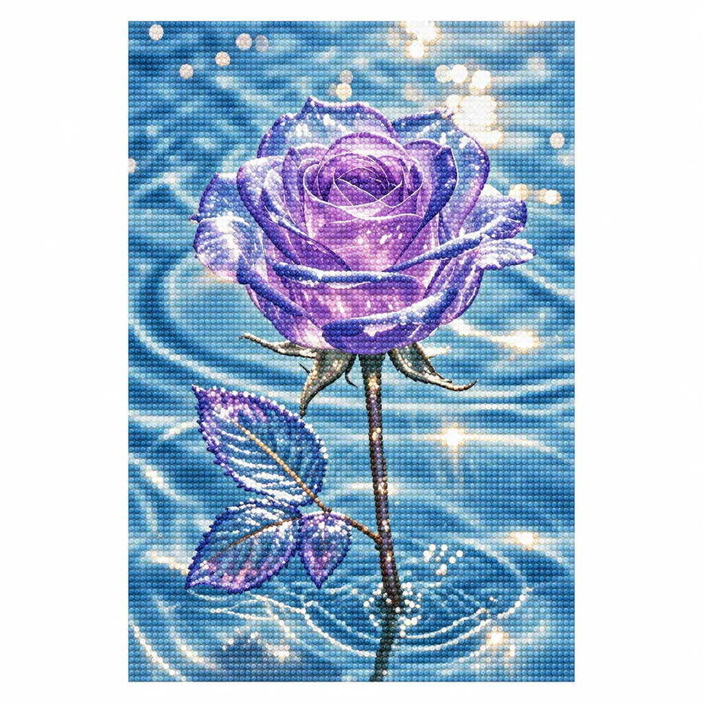 Lavender Water Rose Diamond Painting Kit
