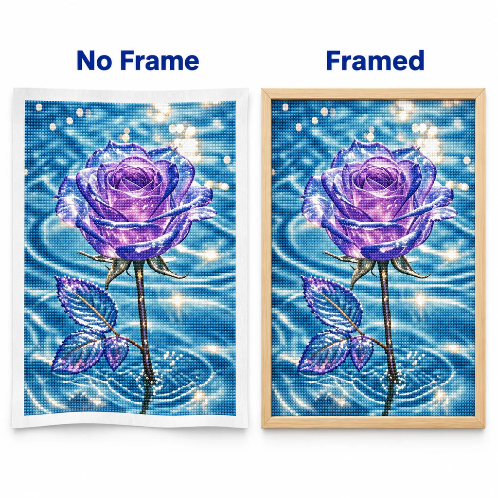 Lavender Water Rose Diamond Painting Kit