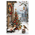 Snowy Christmas Village Diamond Painting Kit Winter