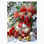 Christmas Bow Ornament Diamond Painting Kit Decor