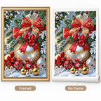 Christmas Bow Ornament Diamond Painting Kit Decor