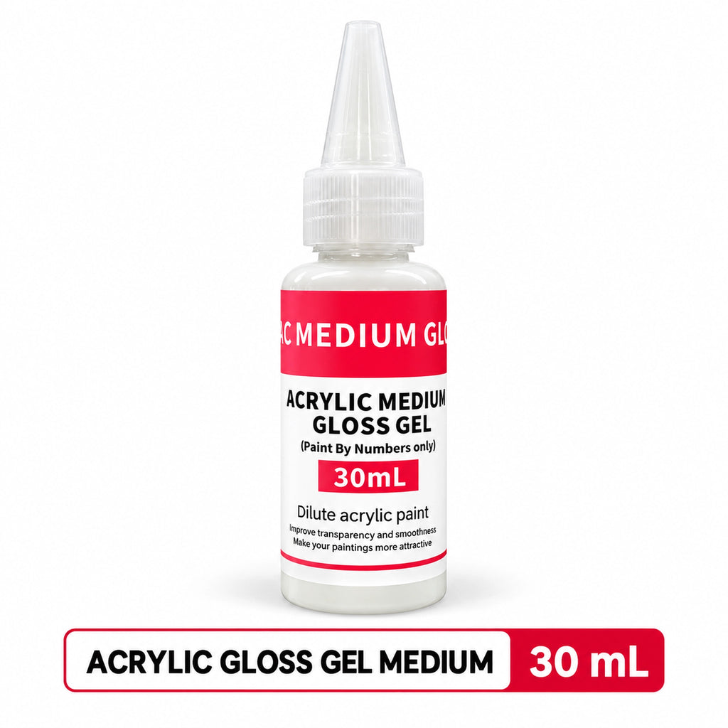 Acrylic Gloss Gel Medium 30ml for paint by numbers