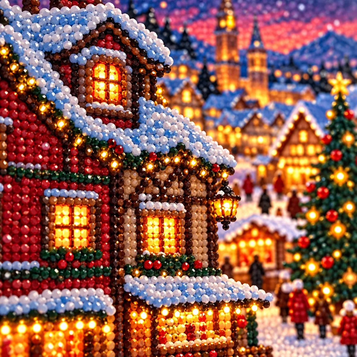 Close-up diamond detail for Alpine Christmas Market