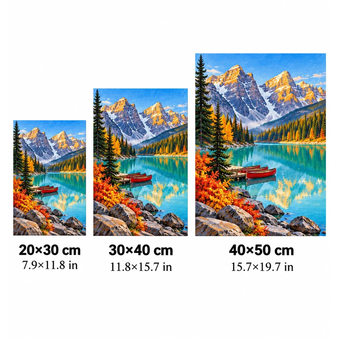Alpine Lake Red Canoe size guide