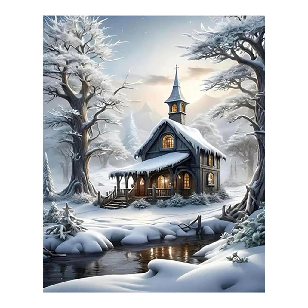 Original artwork for Amber Windows In Winter
