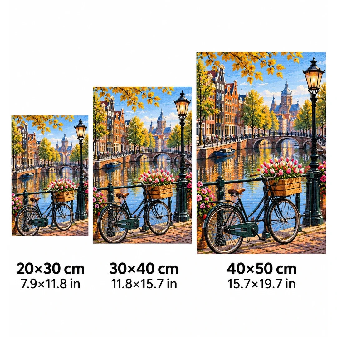 Amsterdam Canal Bicycle size guide