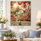 Apple Orchard Farmhouse shown in a styled room with 15.7 × 19.7 in and 40 × 50 cm dimensions