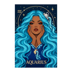 Original white-background artwork of Aquarius Water Bearer