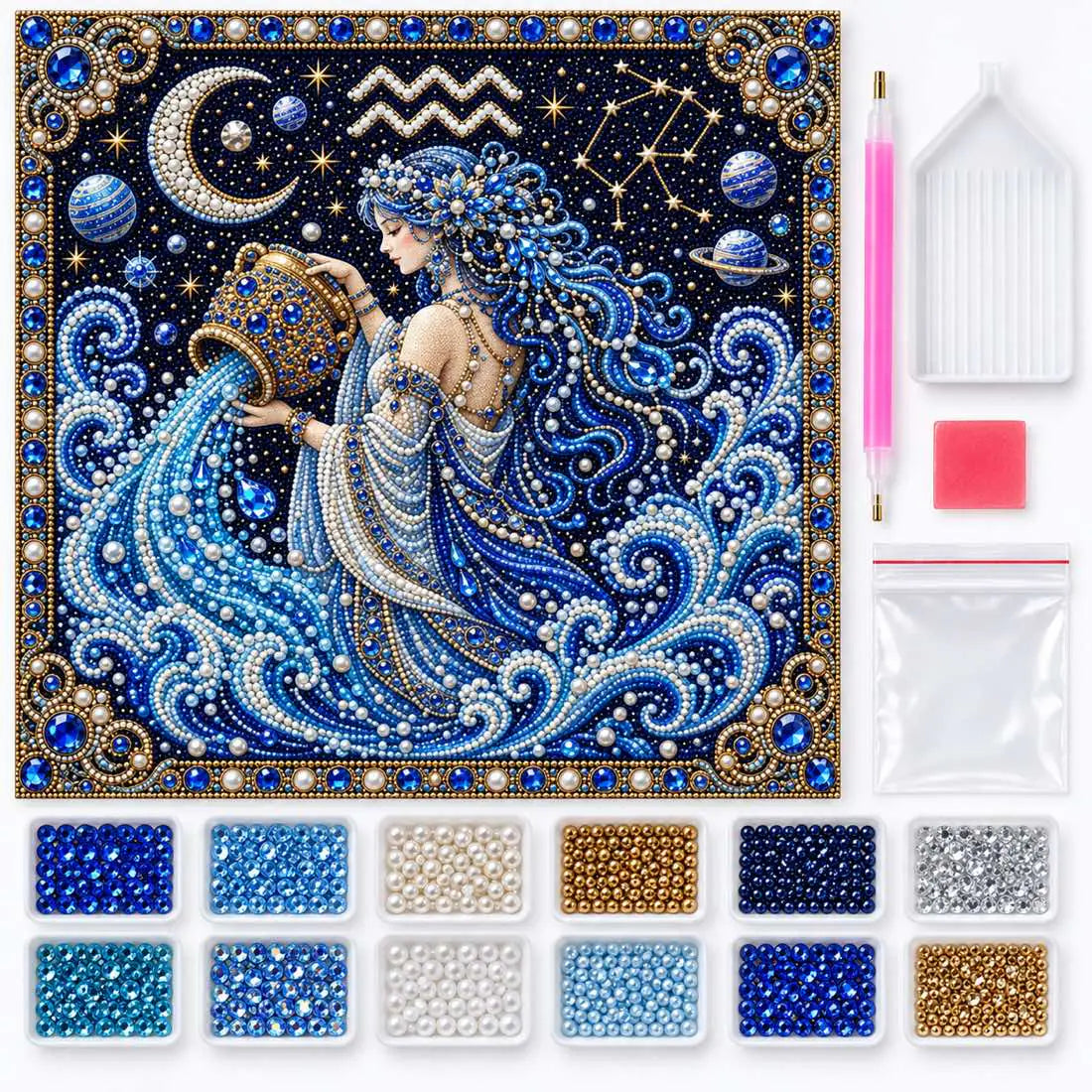 aquarius pearl painting kit contents as shown