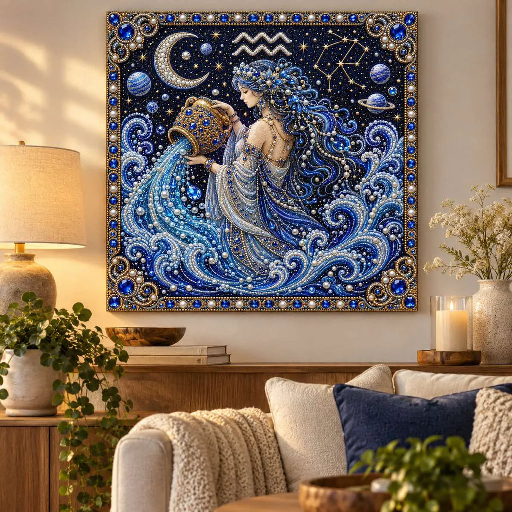 aquarius pearl artwork shown as a home display example