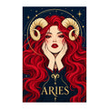 Original white-background artwork of Aries Ember Ram Oracle