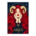 Original white-background artwork of Aries Ember Ram Oracle