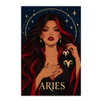 Original white-background artwork of Aries Crimson Horn Guardian