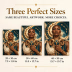 Three-size guide 20 × 30, 30 × 40, 40 × 50 cm for Aries guardian and golden ram emblem