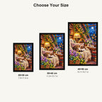 Attic Reading Nook Moonlight — size comparison for 20 × 30, 30 × 40 and 40 × 50 cm