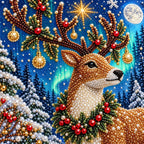 Aurora Christmas Reindeer pearl painting kit – detail image