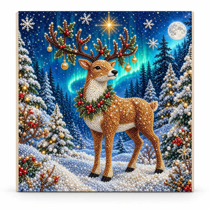 Aurora Christmas Reindeer pearl painting kit – hero image